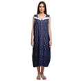 thumbnail image 1 of Moomaya Chemise de Nuit d'Allaitement à Col Rond Imprimé pour Femmes en Coton, 1 of 5