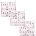 thumbnail image 7 of SKYSONIC Pink Cute Scandinavian Gnomes Baby Muslin Washcloths Face Towel, 3 PCS Watercolor Christmas Burp Cloths Cotton Wipes Infant Wash Cloth for Newborn Boys Girls 12"x12", 7 of 7