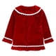 thumbnail image 4 of Pijamas de Navidad para niños, pijamas de terciopelo con botones para niños y niñas, disfraz de Navidad para niños y niñas, ropa de dormir para niños pequeños, 4 of 4