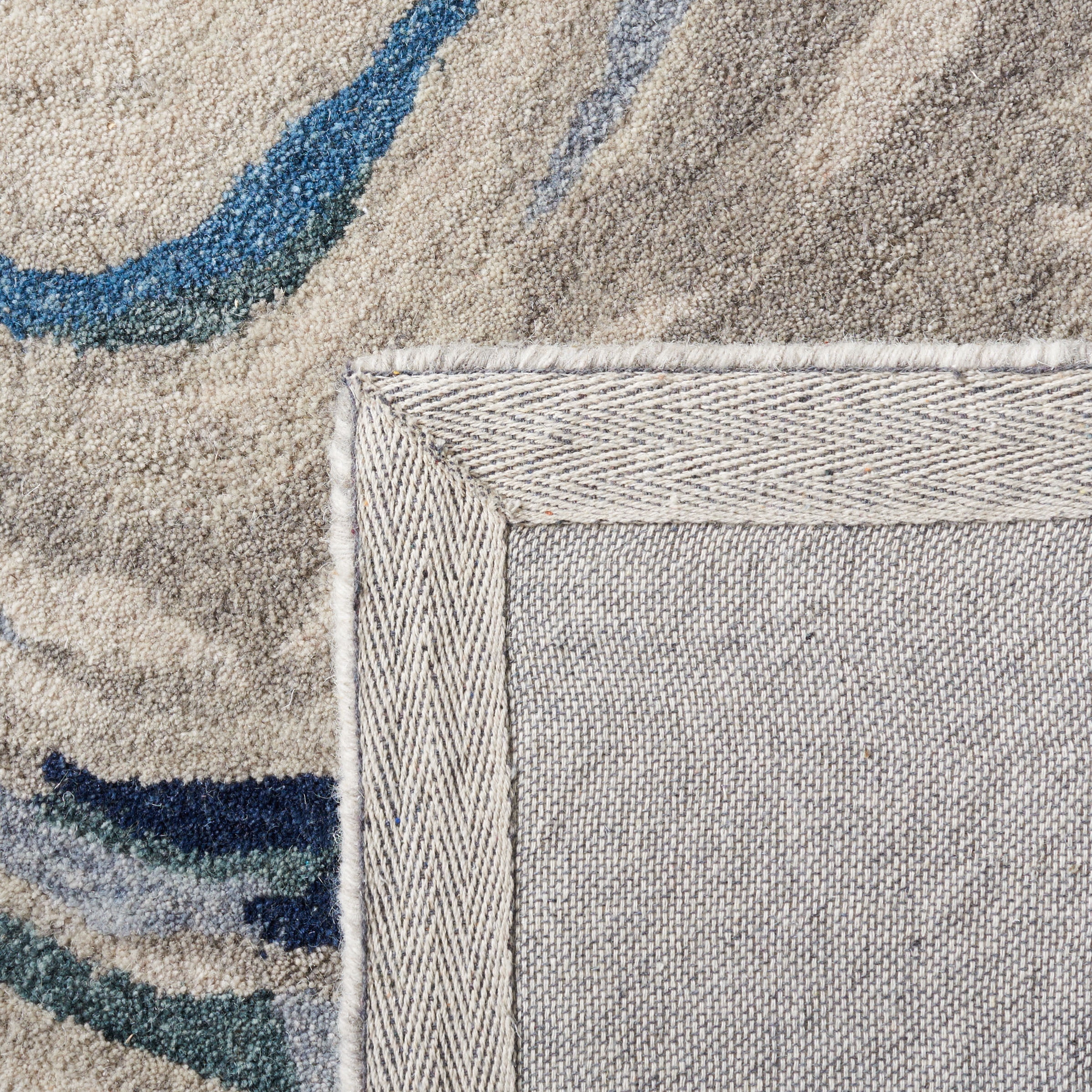 SAFAVIEH Soho Vasilis Abstract Area Rug, Blue/Beige, 8' x 10'