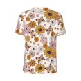 thumbnail image 3 of Rocae Sunflowers And Butterflies for Breathable Men's Baseball T-Shirt Fashionable Casual Baseball Jersey, Moisture-wicking Sportswear 4X-Large, 3 of 9