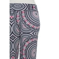 thumbnail image 3 of White Mark PS550-186-2XL Womens Geometric Print Plus-Size Palazzo Pants - Red Geo, 2X, 3 of 5