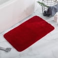 thumbnail image 2 of Bath Mats for Bathroom Red Absorbent Non Slip Soft Machine Washable Bathmat Shower Rug, 28 x 55 inch Red 28 x 55 inch, 2 of 6