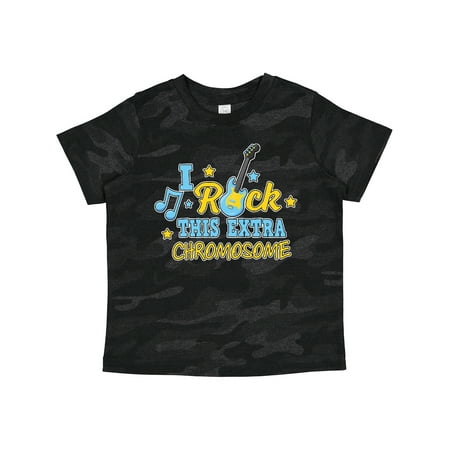 

Inktastic I Rock This Extra Chromosome Down Syndrome Awareness Gift Toddler Boy or Toddler Girl T-Shirt