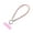 Pink, variant on Soft Phone Lanyard Leather Hand Wrist Strap Lanyard with Tabs Cellphone Straps for Men and Women