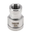 thumbnail image 1 of Accesorios de tubería de acero inoxidable 304 Unique Bargains 1/4"x1/8"BSPT adaptador de tubería de fundición hembra reducida 1 Pc, 1 of 7