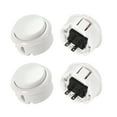 thumbnail image 3 of 30mm Mounting Hole Momentary Game Push Button Switch  for Arcade Video Games White, 6pcs, 3 of 5