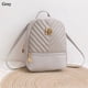 thumbnail image 1 of Mini mochila bordada para mujer, bolsos de hombro pequeños con rejillas de diamantes, bolso de cuero PU, bolsos escolares de moda, mochila informal Fivean  unisex, 1 of 2