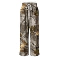 thumbnail image 6 of zaveiop Women's Y2K Camo Maple Leaf Print Sweatpants Baggy Hip Pop Elastic Waist Long Pants Streetwear (Khaki, L), 6 of 9