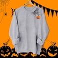 thumbnail image 4 of Towmus Women's Halloween Sweatshirts Casual Crewneck Long Sleeve Pumpkin Graphic Sweatshirt Fall Pullover Tops, 4 of 5