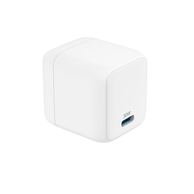 Chargeur mural compact certifié USB-C à chargement rapide avec Power Delivery de 30 W d’onn.