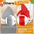 thumbnail image 2 of Thanksgiving Cloth Napkins and Napkin Rings - 12 Sets Pure Cotton Fall Napkins with Pumpkin Napkin Holders for Thanksgiving Table Decorations Dinner Parties Weddings Red+yellow+orange, 2 of 5