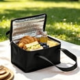 thumbnail image 5 of Stands Upright Meal Tote Insulation Bag for Hot and Cold Food, Reusable Shopping Tote with Zippers, Heavy Duty Insulated Grocery Bags, for Shopping, Camping & Beach Trips for Food Delivery, 5 of 5