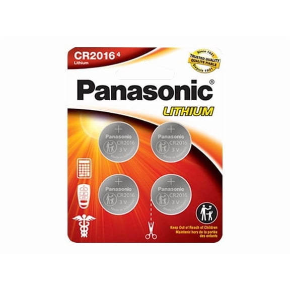 Panasonic CR2016 3.0 Volt Lithium Coin Cell Batteries