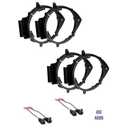 ASC 2 Pair 6+-Inch 6" 6.5" 6.75" Car Speaker Install Adapter Mount Bracket