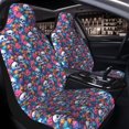 thumbnail image 4 of Goofa Skull Daisy Printed Car Seat Covers, Automotive Seat Covers for Cars Trucks and SUVs, Quick Setup Universal Fit Elastic Seat Covers-1, 4 of 6
