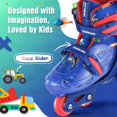 thumbnail image 3 of Patines ZOOBLISS para niños, 4 tamaños ajustables de 3 a 7 años con ruedas iluminadas, 3 of 7