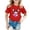 Q3Red, variant on Easter Bunny Print Girls Casual Short Sleeve Round Neck Tee Top for Spring Holiday Outfits Size:10-11 Years