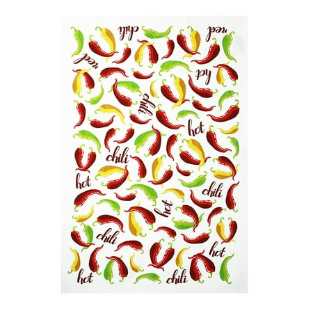 100% Cotton Oversized Designer Kitchen Towel, Chili Pepper - 20 x 30 inches, Cook up a great time in your kitchen with your favorite MUkitchen products! By (Best Chili Cook Off Team Names)
