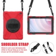 thumbnail image 7 of XYX Case for Fire HD 10 Tablet (13th Generation, 2023 Release) with 360 Degree Rotating, Hand Strap, Shoulder Strap, Red, 7 of 7
