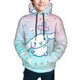 thumbnail image 2 of Sanrio Cinnamoroll Kids' Hoodie 3d Print Sweatshirt Soft Pullover Hooded With Big Pockets Fans Gifts For Boys Or Girls Small, 2 of 7