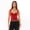 Red, variant on Women‌ ‌Going Out Tops Sleeveless Backless Y2K Strappy Ruched Crop Top Summer Tight Tank S-L