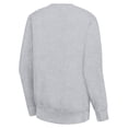 thumbnail image 3 of Women's G-III 4Her by Carl Banks Heather Gray Los Angeles Angels Heart Logo Fleece Pullover Sweatshirt, 3 of 3