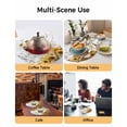 thumbnail image 2 of 15 Inch Round Placemats Set of 6, Farmhouse Sunflower Non Slip Heat Insulation PP Table Mats, Vintage Daisy Butterflies Gray Wood Washable Place Mats for Kitchen Dining Party Table Decor, 2 of 7