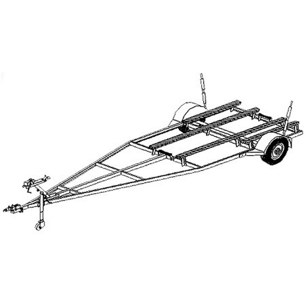 16FB Trailer Plan 16'x6' Variable Width and Length Boat 2K Trailer