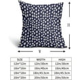 thumbnail image 4 of Navy Blue Cream Dots Pillow Covers 20x20 Set of 2 Boho Design Polka Dot Throw Pillows Modern Trendy Print Outdoor Decorative Pillowcase Square Linen Cushion Cases Decor for Sofa Couch Bed, 4 of 6