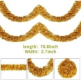 thumbnail image 2 of 70.8Inch Christmas Tinsel Ribbon,6 Holiday Metalic Decorations, Twist Tinsel Garland,Hanging for Christmas trees,Fireplaces,Door,Celebrate Birthday Wedding New Year (Gold), 2 of 7