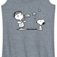 thumbnail image 3 of Peanuts - Rerun And Snoopy Bubbles - Women's Racerback Tank Top, 3 of 6