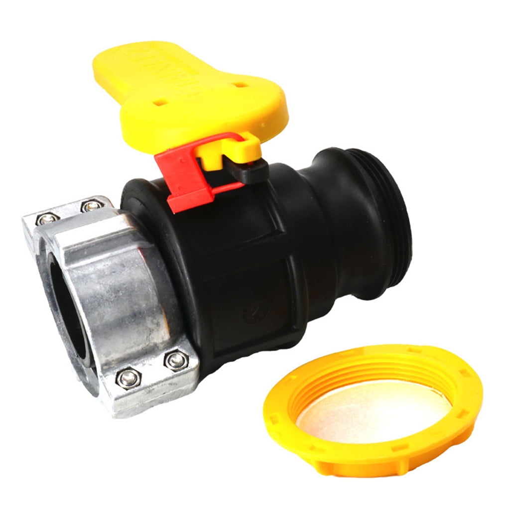 Rinhoo Ball Valve Plastic 75mm Thread Barrels Fuel Adapter Water Tank