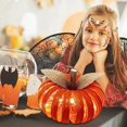 thumbnail image 5 of Ilumina la tapa del tarro de masón calabaza otoño Acción de Gracias decoración de Halloween adorno de luz de calabaza, 5 of 5