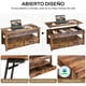 thumbnail image 5 of Mesa De Centro De Madera Rustica Elevable 2 Cajones Abatible, 5 of 6