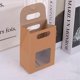 thumbnail image 4 of 25 Pieces Kraft Paper Gift Box, Gift Bag with Window, Paper Bags with Handles, Gift Wrap Bag, for Candy, Cookies, Snacks Packaging (Brown), 4 of 5