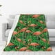 thumbnail image 1 of Balery Flamingo Manta de Felpa Suave y Acogedora – Cobija de Franela Aterciopelada para Cama, Lavable y Cálida para Sofá, Mascotas, Transpirable-80"x60", 1 of 7