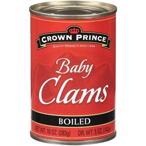 Crown Prince Boiled Baby Clams, 10 Oz