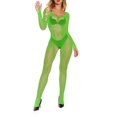 thumbnail image 6 of Tnhcen Women's Sexy Mesh Sheer Stockings Strapless Open-Crotch Jumpsuit Pajamas Free Size Nylon-Spandex Sleepwear, 6 of 9