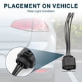 thumbnail image 3 of Conector del arnés de cableado de luz trasera Unique Bargains para Audi TT 8J 2006-2014 | Conector de socket de luz trasera 2 Pcs, 3 of 6