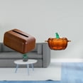 thumbnail image 2 of Organizador Rectangular Multifuncional Para Pañuelos Desechables Y Dulcero De Cristal Con Forma De Calabaza Con Tapa, Ideal Para La Cocina, El Coche Y Como Organizador De Tarros De Galletas., 2 of 8
