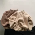 thumbnail image 2 of Suéteres de estilo coreano para bebés, niños y niñas, de color marrón y beige, de manga larga, sudaderas, prendas de abrigo cálidas, ropa para niños, 2 of 4