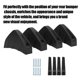 thumbnail image 4 of 4pcs Rear Bumper Lip Spoiler Protective Trim Black Maintenance Replacement Universal, 4 of 5