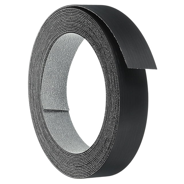 Biselado de cloruro de polivinilo Uxcell de 1 1/2 pulgadas x 33 pies, recubrimiento autoadhesivo con fusión en caliente negro