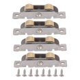 thumbnail image 1 of 4PCS Sliding Patio Door Roller Assembly Stainless Steel Copper Ball Bearing Wheel Roller Assembly for Glass Door Flat Wheel, 1 of 4