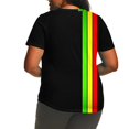 thumbnail image 3 of Simua Hauts Grande Taille pour Femmes Tunique Manches Courtes Col Rond Chemises Blouse Décontractée Douce Taille L-5TG, 3 of 5