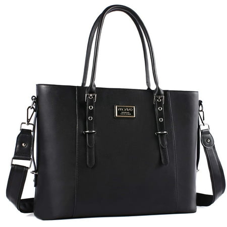 Mosiso Laptop Tote Bag (Up to 15.6 Inch) Water Resistant PU Leather Large Capacity with Padded Compartment Business Work Office Shoulder Briefcase Handbag Compatible MacBook & Notebook price history on PriceWatchPro