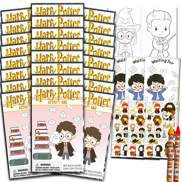 Set de obsequios para fiestas de cumpleaños de Harry Potter con 24 paquetes de juego
