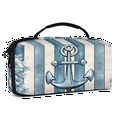 thumbnail image 2 of Herdesigns Nautical Anchor Carry Case Compatible with Nintendo Switch 2017 & Oled 2021, with 20 Game Card Slots, Sea Ocean Theme Print Portable Travel Carrying Case Pouch for Accessories & Games, 2 of 8