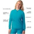 thumbnail image 3 of Adar Addition Scrubs For Women - Zippered Bomber Scrub Jacket, 3 of 8